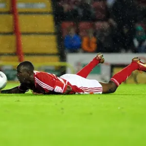 Print of Bristol City vs Swindon Town Football Match at Ashton Gate Stadium Print of Bristol City vs Swindon Town Football Match at Ashton Gate Stadium