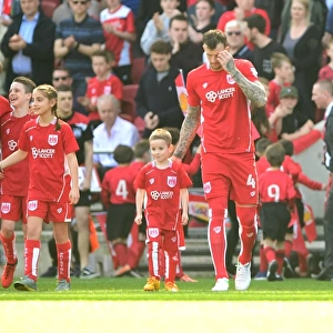 Bristol City vs. Wolverhampton Wanderers: Kick-Off at Ashton Gate - Mascots and Players in Action