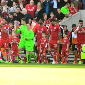 Bristol City vs. Wolverhampton Wanderers: Sky Bet Championship Kick-Off - Mascots and Players Walk Out