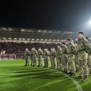 Bristol City vs. Wolves Military Tribute Print, Ashton Gate Stadium, 2015