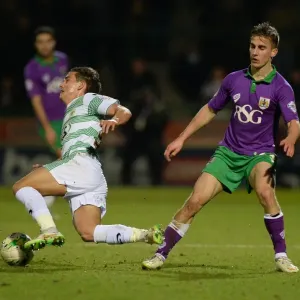 Bristol City vs Yeovil Town: Joe Bryan Fouls Liam Shepard