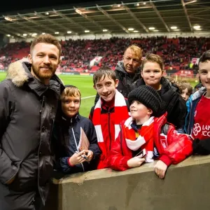 Bristol City Welcomes Matty Taylor: Half-Time Presentation at Ashton Gate Stadium (Bristol City v Sheffield Wednesday)