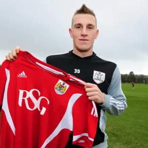 Bristol City FC Print - Chris Wood Signing Bristol City FC Print - Chris Wood Signing