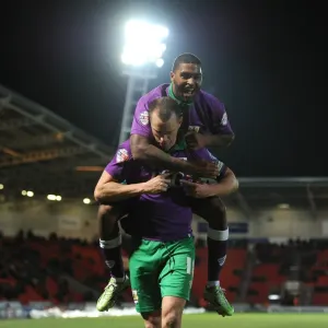 Bristol City FC Print - Wilbraham Goal Celebration Bristol City FC Print - Wilbraham Goal Celebration
