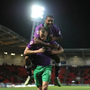 Bristol City Print: Wilbraham Goal Celebration Bristol City Print: Wilbraham Goal Celebration