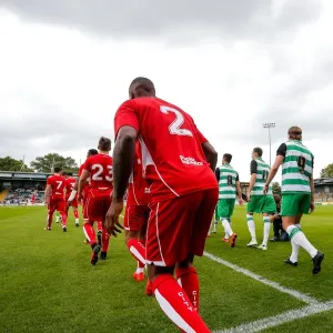 Bristol City and Yeovil Town Players Emerge from Tunnel Print Bristol City and Yeovil Town Players Emerge from Tunnel Print