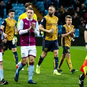 Bristol City FC Print - Aaron Wilbraham Leads Out Team at Villa Park