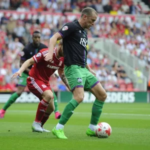Bristol City's Aaron Wilbraham Sets Up Joe Bryan for Goal vs Middlesbrough (22/08/2015)