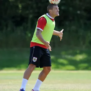 Bristol City's Adam El-Abd in Deep Focus during Training (July 2, 2014) Bristol City's Adam El-Abd in Deep Focus during Training (July 2, 2014)