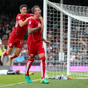 Bristol City FC Print: Aden Flint and Callum O'Dowda Celebrate 0-4 Goal Bristol City FC Print: Aden Flint and Callum O'Dowda Celebrate 0-4 Goal