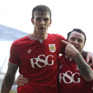 Bristol City's Aden Flint and Lee Tomlin Celebrate Goals Against Ipswich Town, Sky Bet Championship 2016 Bristol City's Aden Flint and Lee Tomlin Celebrate Goals Against Ipswich Town, Sky Bet Championship 2016