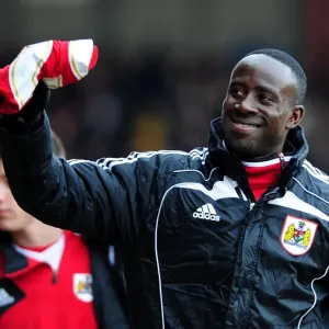 Bristol City's Albert Adomah in Action during Bristol City vs Barnsley, Npower Championship (2013)