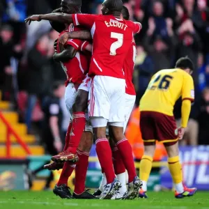 Print of Albert Adomah in action Print of Albert Adomah in action