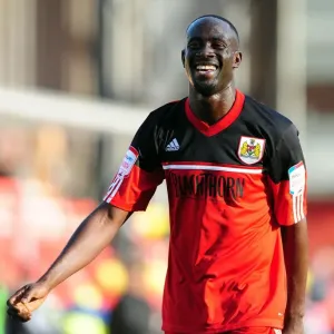 Print of Albert Adomah in Euphoric Victory Celebrations