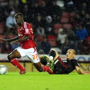 Bristol City v Swindon Town Print - Albert Adomah Foul Bristol City v Swindon Town Print - Albert Adomah Foul