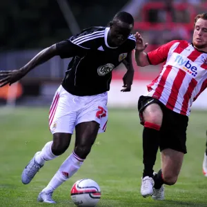 Bristol City FC Print - Albert Adomah Fouled by Ryan Harley