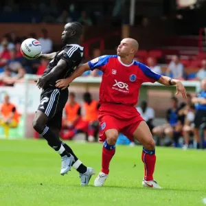 Bristol Citys Albert Adomah holds up the ball Bristol Citys Albert Adomah holds up the ball