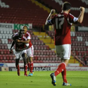Bristol City's Albert Adomah Scores First Goal Against Reading - July 24, 2013