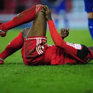 Bristol City FC Print - Albert Adomah Injury, 16th April 2013