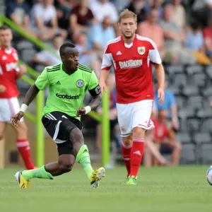 Bristol City's Alhassan Bangura Faces Off Against Forest Green Rovers in Intense Football Clash, 2013 Bristol City's Alhassan Bangura Faces Off Against Forest Green Rovers in Intense Football Clash, 2013