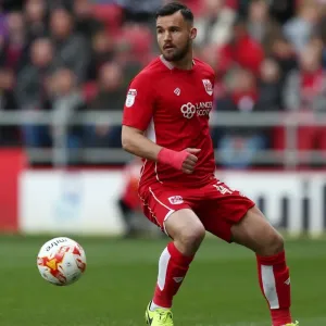 Bristol City's Bailey Wright in Action Against Queens Park Rangers at Ashton Gate, 2017