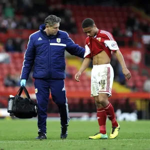 Bristol City FC Print - Bobby Reid Injury Substitution Bristol City FC Print - Bobby Reid Injury Substitution