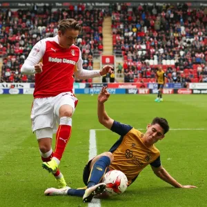 Bristol City's Callum O'Dowda Wins Tackle Against Rotherham United