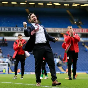 Bristol City's Championship Triumph: Lee Johnson's Euphoric Celebration at Blackburn Rovers (April 23, 2016) Bristol City's Championship Triumph: Lee Johnson's Euphoric Celebration at Blackburn Rovers (April 23, 2016)
