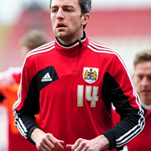 Bristol City's Cole Skuse at Bloomfield Road during Blackpool vs. Bristol City Npower Championship Match, March 2013