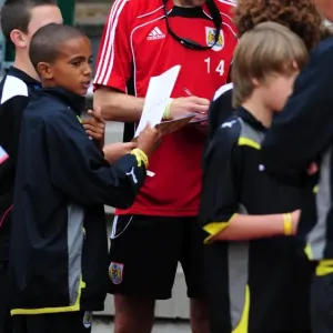 Bristol Citys Cole Skuse signs autographs Bristol Citys Cole Skuse signs autographs