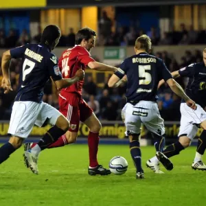 Bristol City's Cole Skuse Tackles Millwall's Defense - Championship Clash, April 2011 Bristol City's Cole Skuse Tackles Millwall's Defense - Championship Clash, April 2011