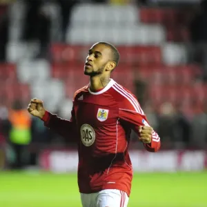Bristol City's Danny Haynes Print, Npower Championship Victory over Reading