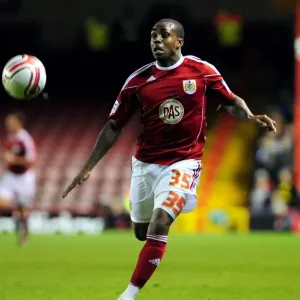 Bristol City's Danny Rose in Action: Championship Clash Against Watford at Ashton Gate Stadium (2010)
