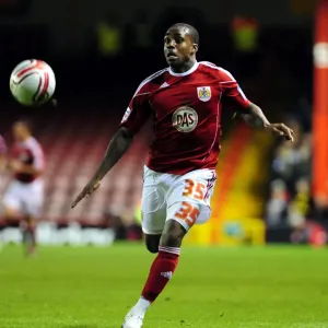 Bristol City's Danny Rose in Action Against Watford, Championship Match, Ashton Gate Stadium, 2010