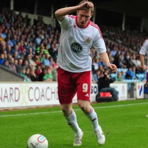 Bristol City's David Clarkson in Action Print, September 11, 2010