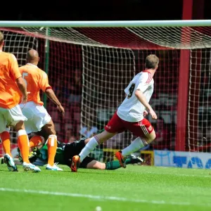 Bristol City's David Clarkson Scores the Winning Goal Against Blackpool in 2010 Championship Match