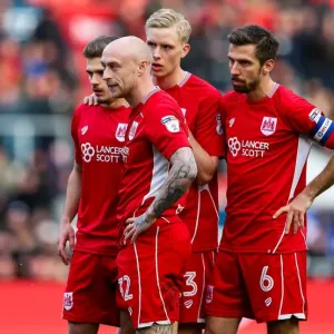 Bristol City's David Cotterill Readies for Late-Game Free Kick vs. Burton Albion