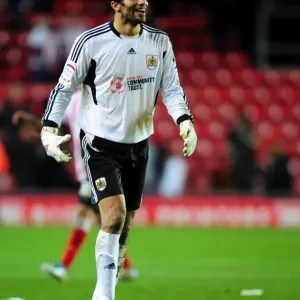 Print of David James in action during a Championship match Print of David James in action during a Championship match
