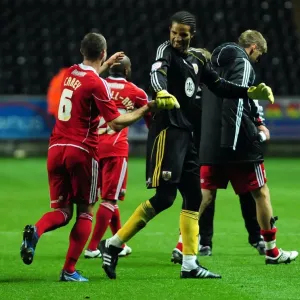 Bristol City's David James and Louis Carey: Championship Promotion Celebration (10/11/2010)