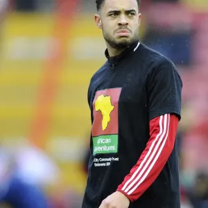 Bristol City's Derrick Williams in Action Against MK Dons, Sky Bet League One, 2014