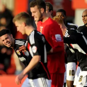 Bristol City Derrick Williams Organises Defence Print