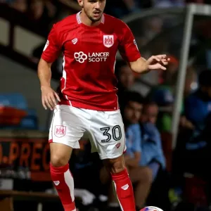 Bristol City FC Print - Diego De Girolamo Scores at Scunthorpe United