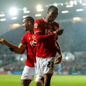 Bristol City's Dramatic Half-Time Goal Print