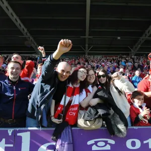 Bristol City's Euphoric Celebration at Proact Stadium after Securing Promotion to Sky Bet Championship (25.04.2015)