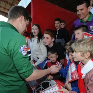 Bristol City's Frank Fielding Mingles with Fans after Ashton Gate Victory Bristol City's Frank Fielding Mingles with Fans after Ashton Gate Victory