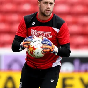 Bristol City's Frank Fielding at Oakwell Stadium Print Bristol City's Frank Fielding at Oakwell Stadium Print