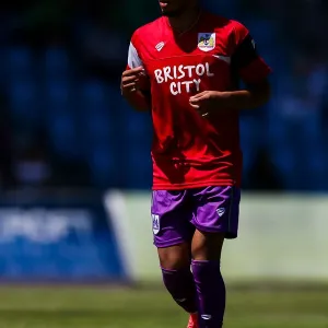Bristol City's Freddie Hinds in Action against Guernsey FC, Pre-season Friendly, 2017 Bristol City's Freddie Hinds in Action against Guernsey FC, Pre-season Friendly, 2017