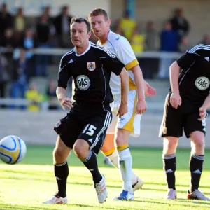 Bristol Citys Gavin Williams goes for goal Bristol Citys Gavin Williams goes for goal