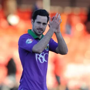 Bristol City's Greg Cunningham Salutes Fans after Crawley Victory, March 7, 2015