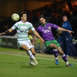 Bristol City's Greg Cunningham Scores Past Liam Shepard in Yeovil Town Showdown